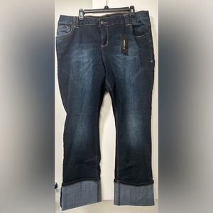 Women's lane Bryant slim crop/cuffed sz 20 jeans